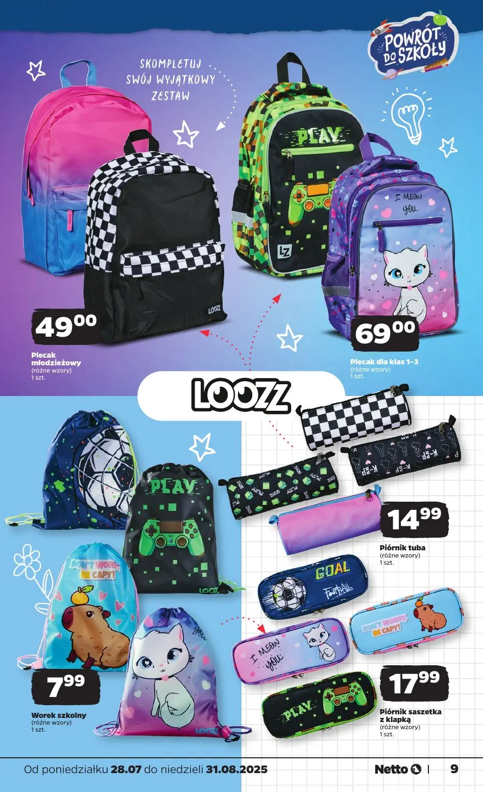 gazetka promocyjna NETTO Powrót do szkoły - Strona 9
