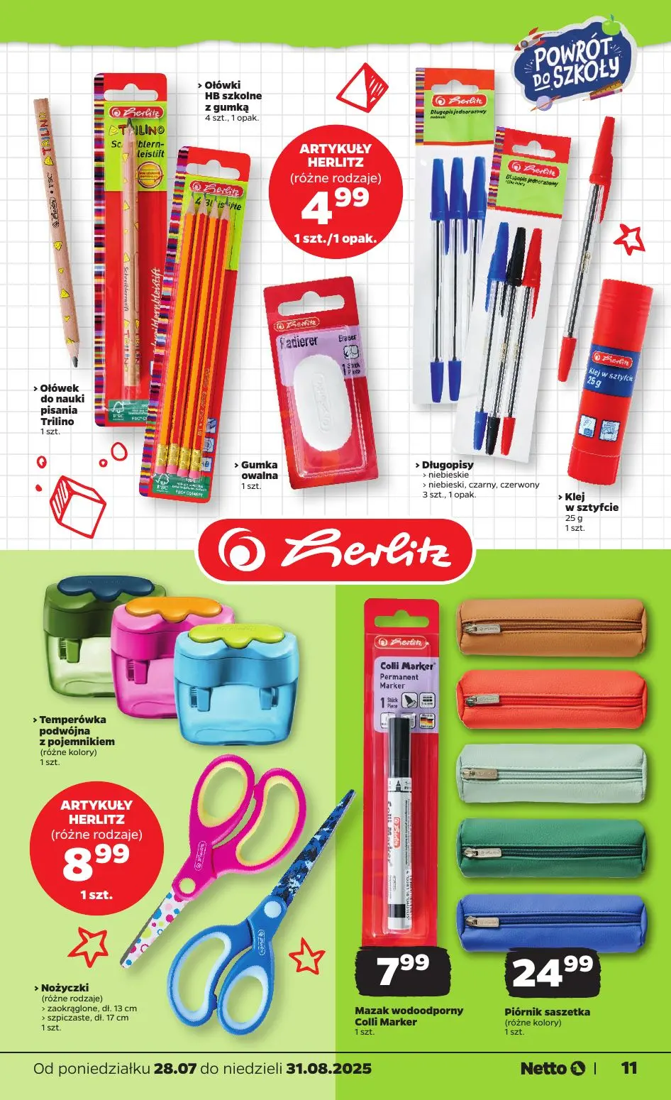 gazetka promocyjna NETTO Powrót do szkoły - Strona 11