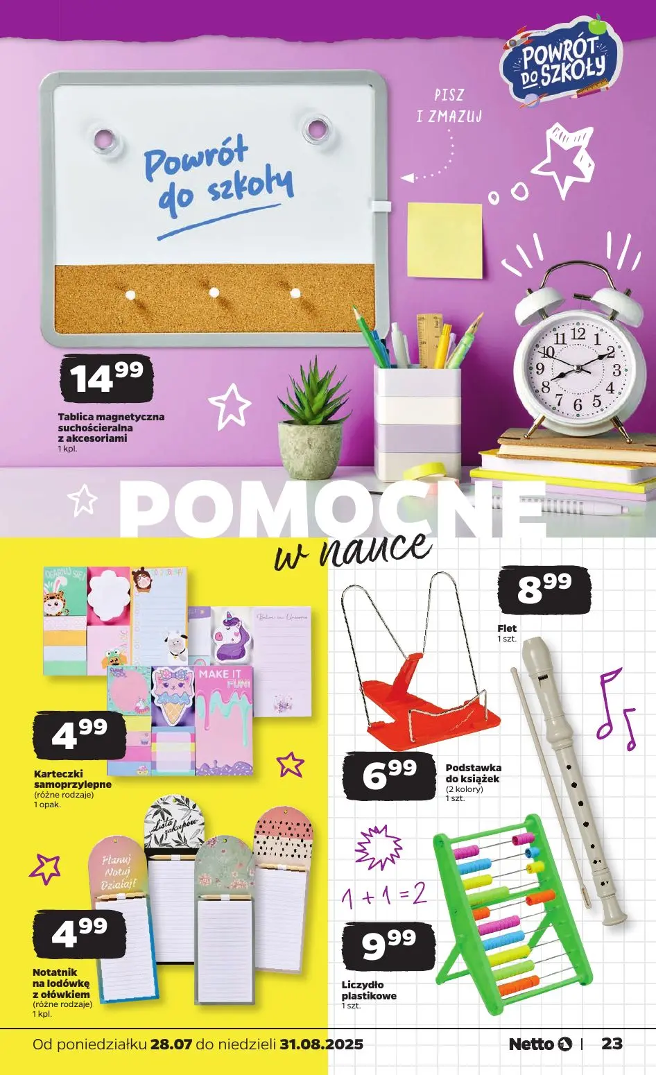 gazetka promocyjna NETTO Powrót do szkoły - Strona 23
