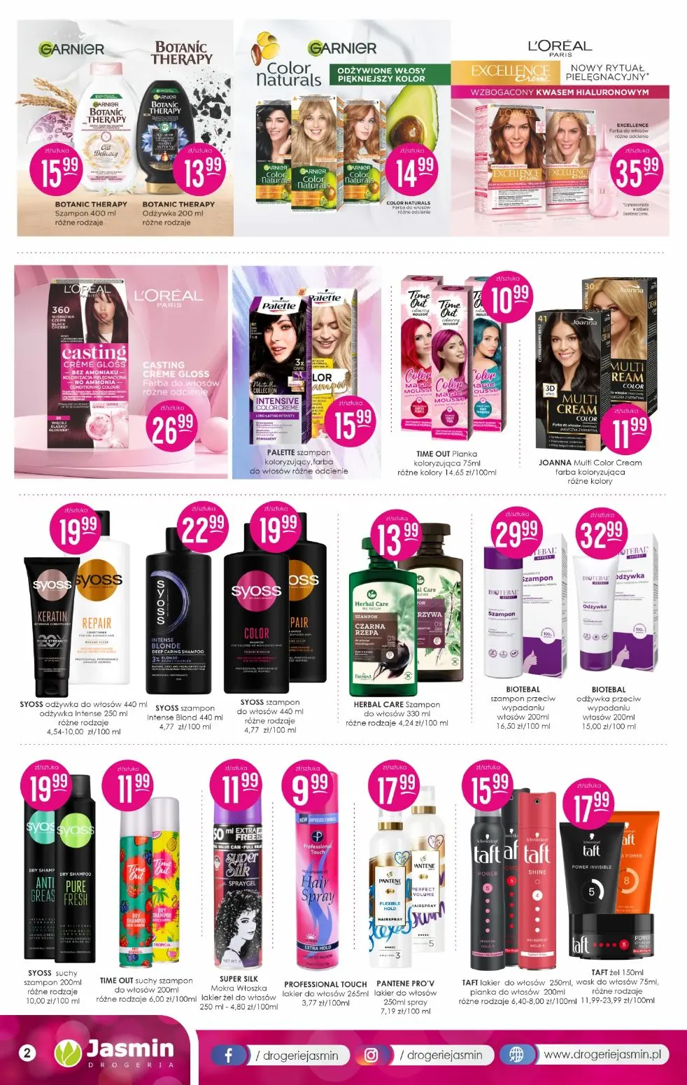 gazetka promocyjna DROGERIE JASMIN Piekno z Polski - Strona 2