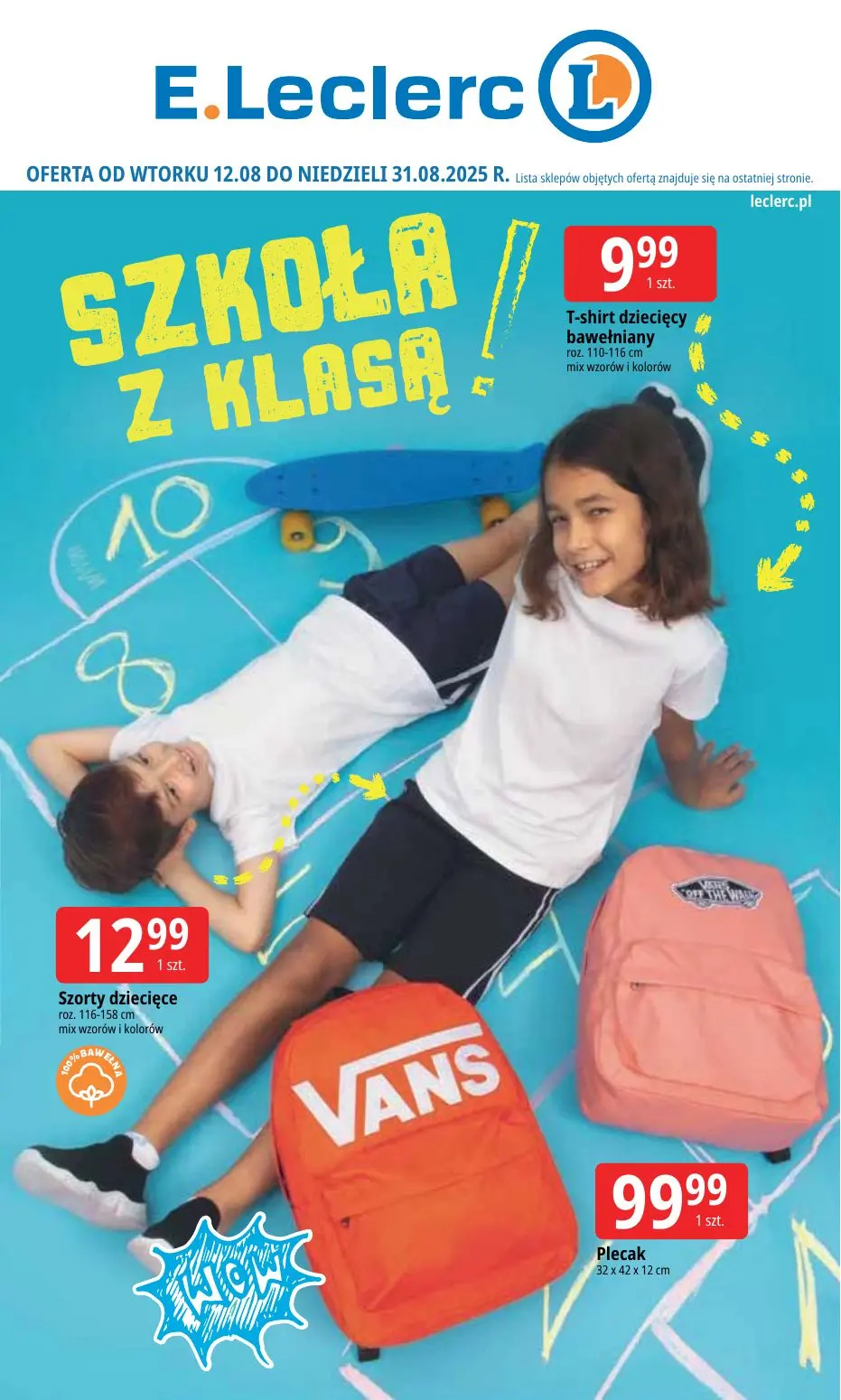 gazetka promocyjna E.Leclerc Szkoła z klasą! - Strona 1
