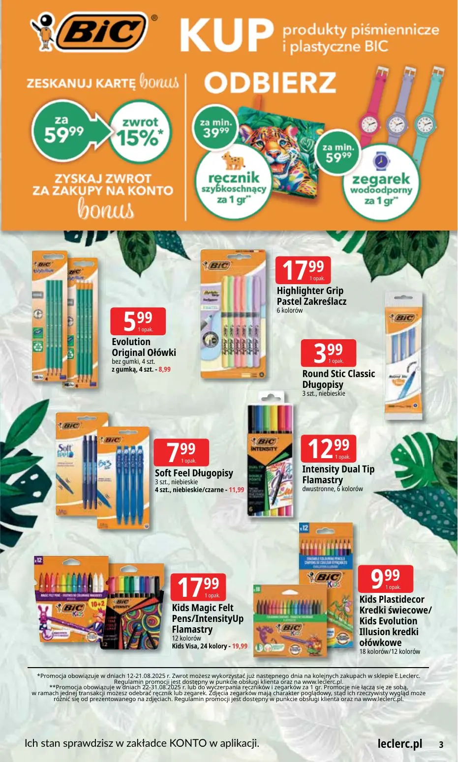 gazetka promocyjna E.Leclerc Szkoła z klasą! - Strona 3