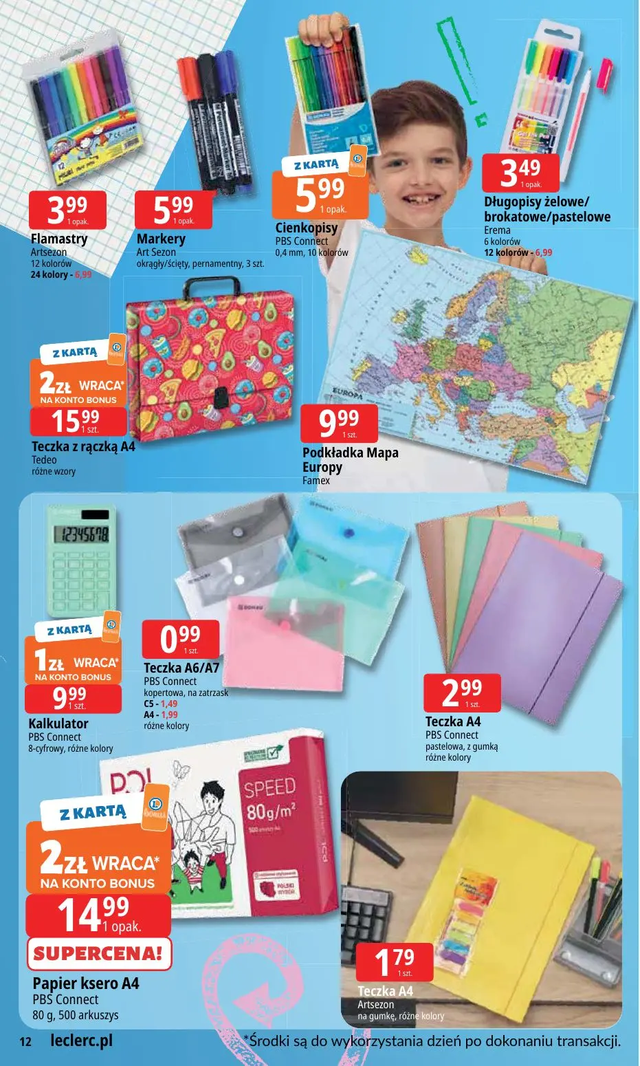 gazetka promocyjna E.Leclerc Szkoła z klasą! - Strona 12