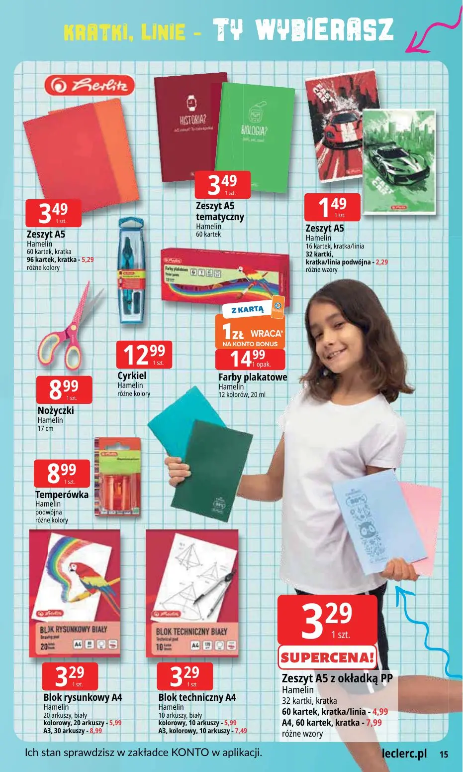 gazetka promocyjna E.Leclerc Szkoła z klasą! - Strona 15