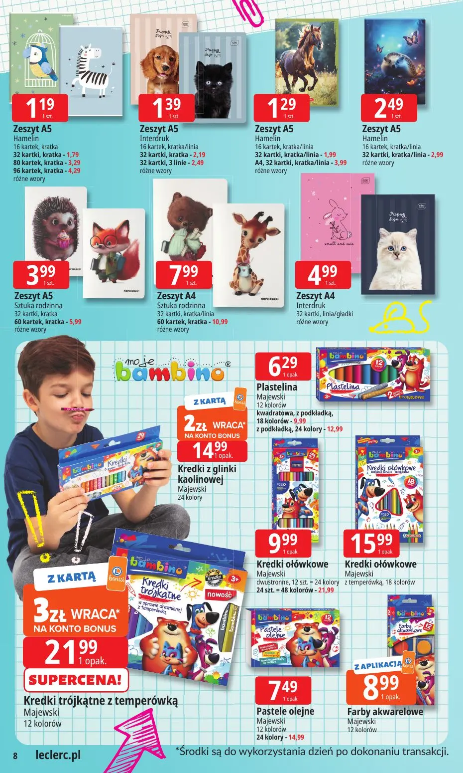 gazetka promocyjna E.Leclerc Szkoła z klasą! Oferta rozszerzona - Strona 8