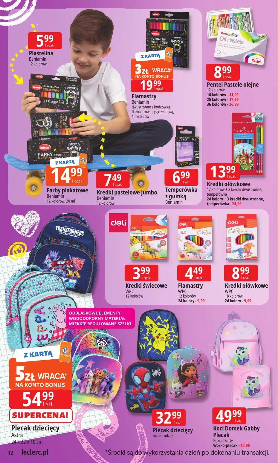 gazetka promocyjna E.Leclerc Szkoła z klasą! Oferta rozszerzona - Strona 12