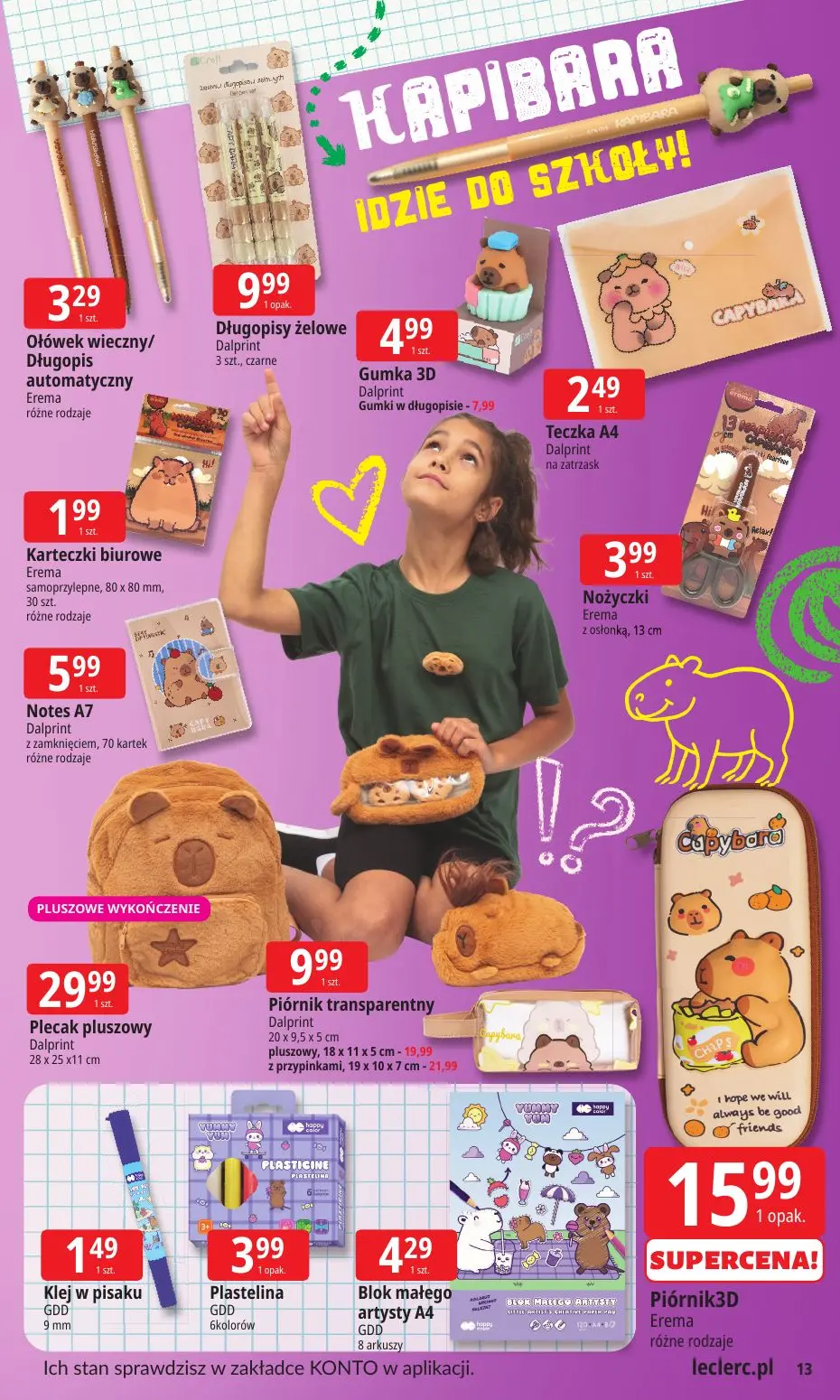 gazetka promocyjna E.Leclerc Szkoła z klasą! Oferta rozszerzona - Strona 13