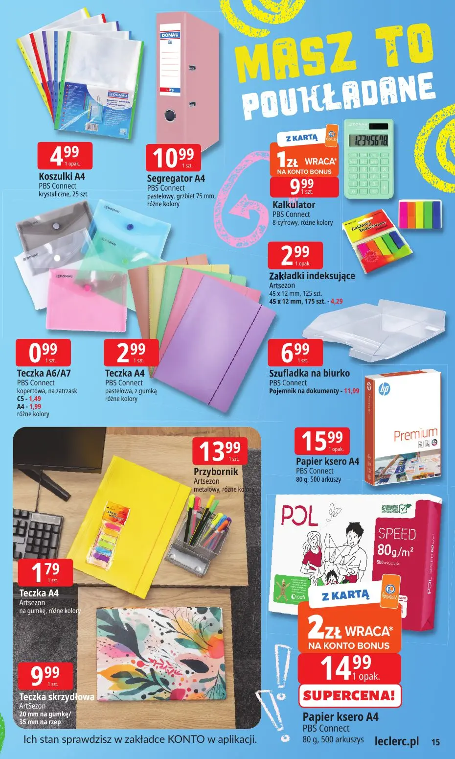 gazetka promocyjna E.Leclerc Szkoła z klasą! Oferta rozszerzona - Strona 15