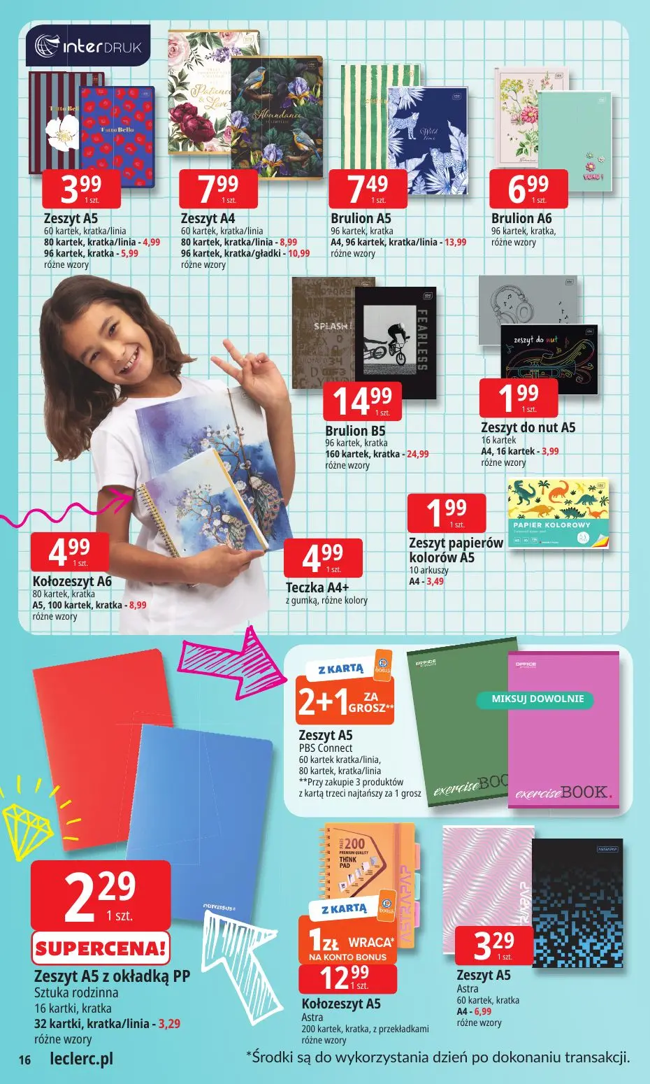 gazetka promocyjna E.Leclerc Szkoła z klasą! Oferta rozszerzona - Strona 16