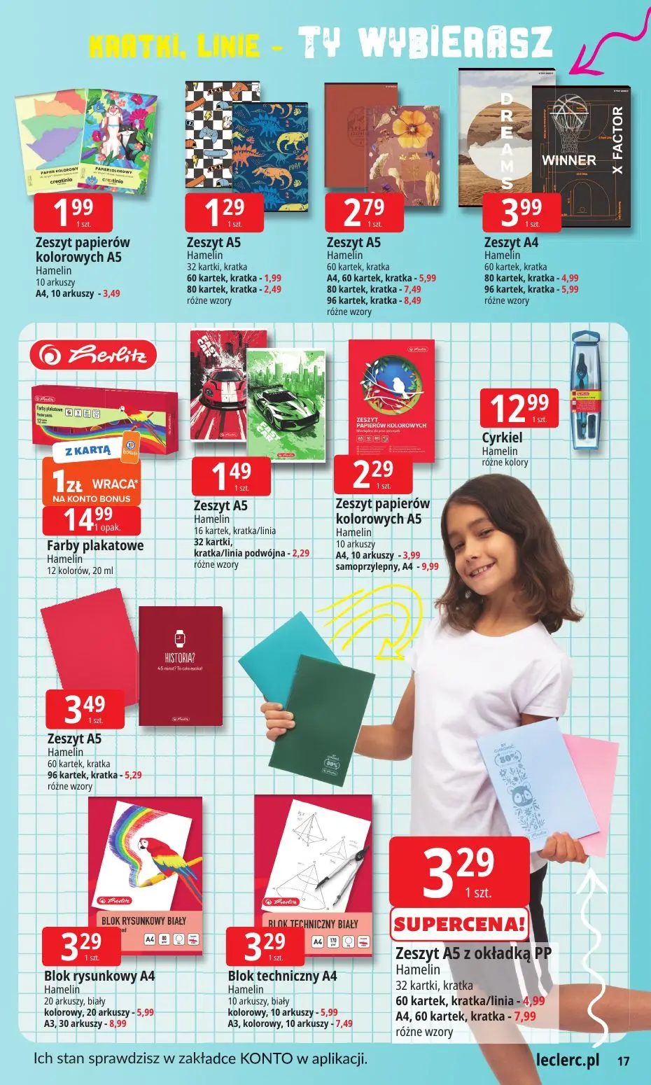 gazetka promocyjna E.Leclerc Szkoła z klasą! Oferta rozszerzona - Strona 17