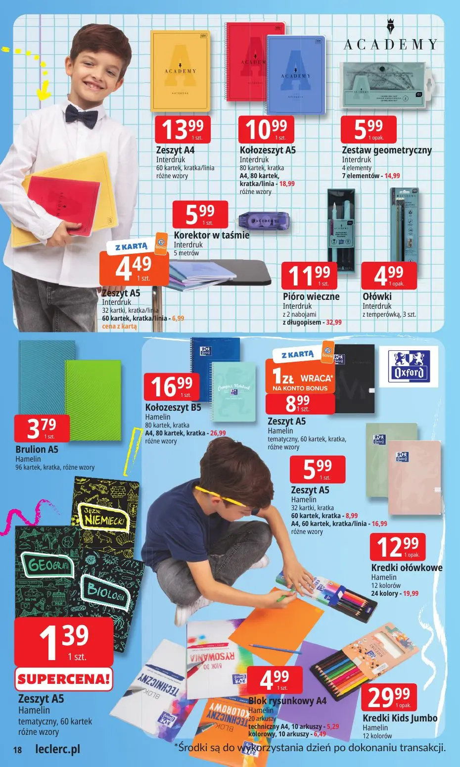 gazetka promocyjna E.Leclerc Szkoła z klasą! Oferta rozszerzona - Strona 18