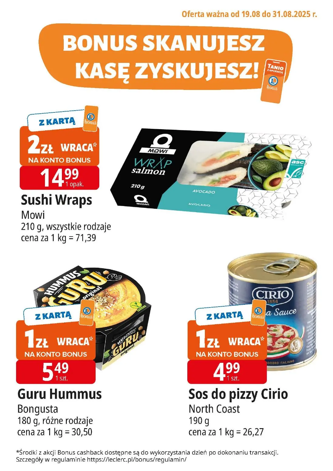 gazetka promocyjna E.Leclerc Bonus skanujesz kasę zyskujesz! - Strona 2