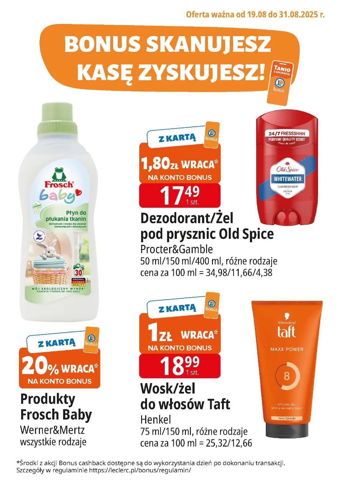 gazetka promocyjna E.Leclerc Bonus skanujesz kasę zyskujesz! - Strona 3