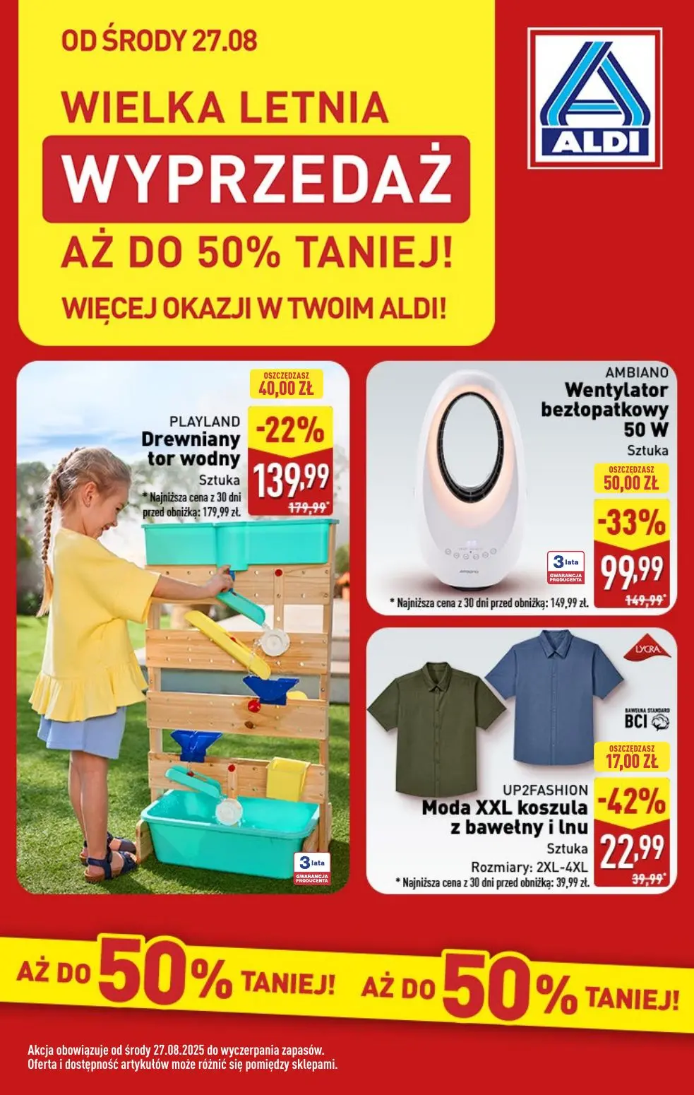gazetka promocyjna ALDI Letnia wyprzedaż ☀️ - Strona 1