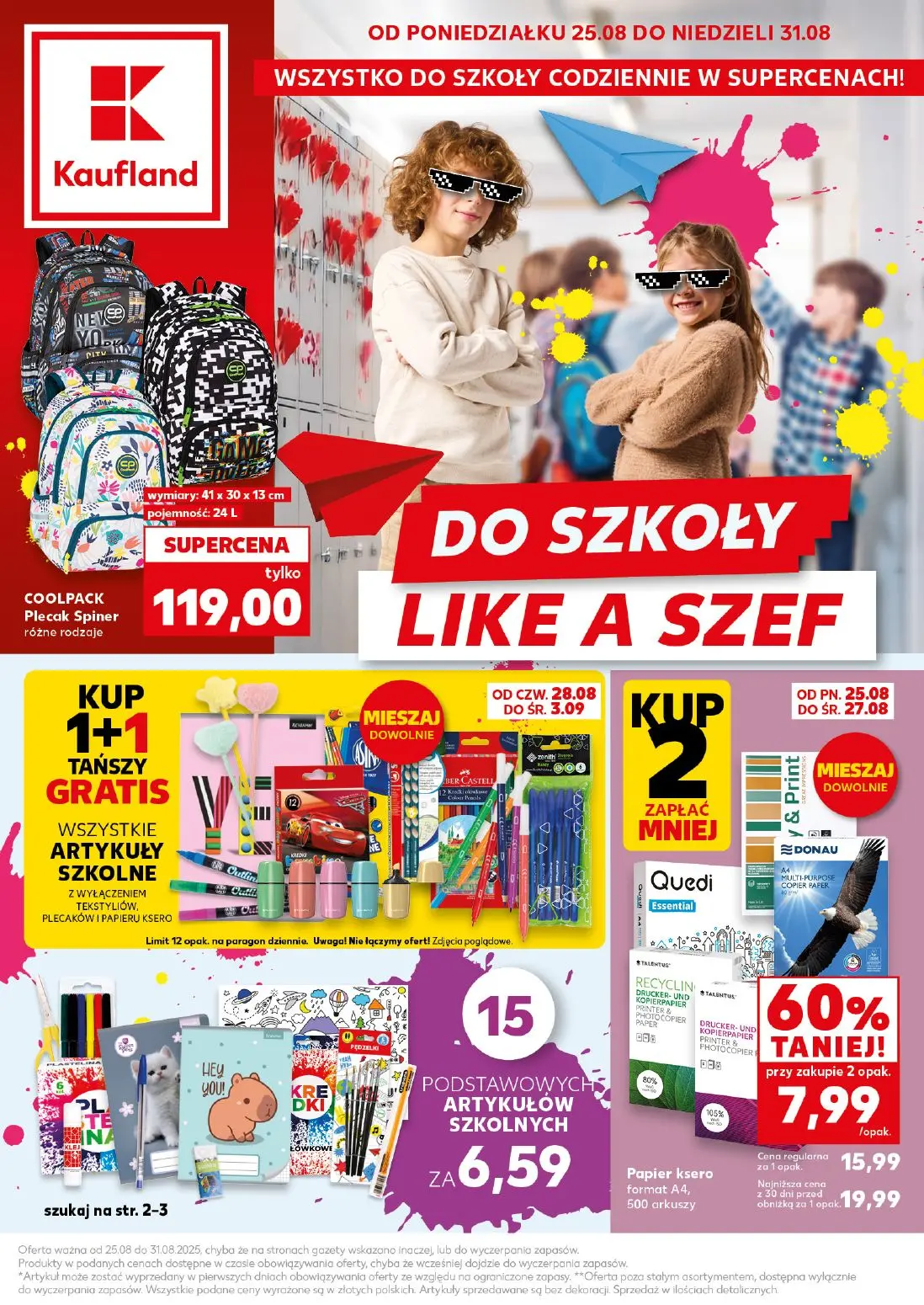 gazetka promocyjna Kaufland Do szkoły Like a Szef - Strona 1