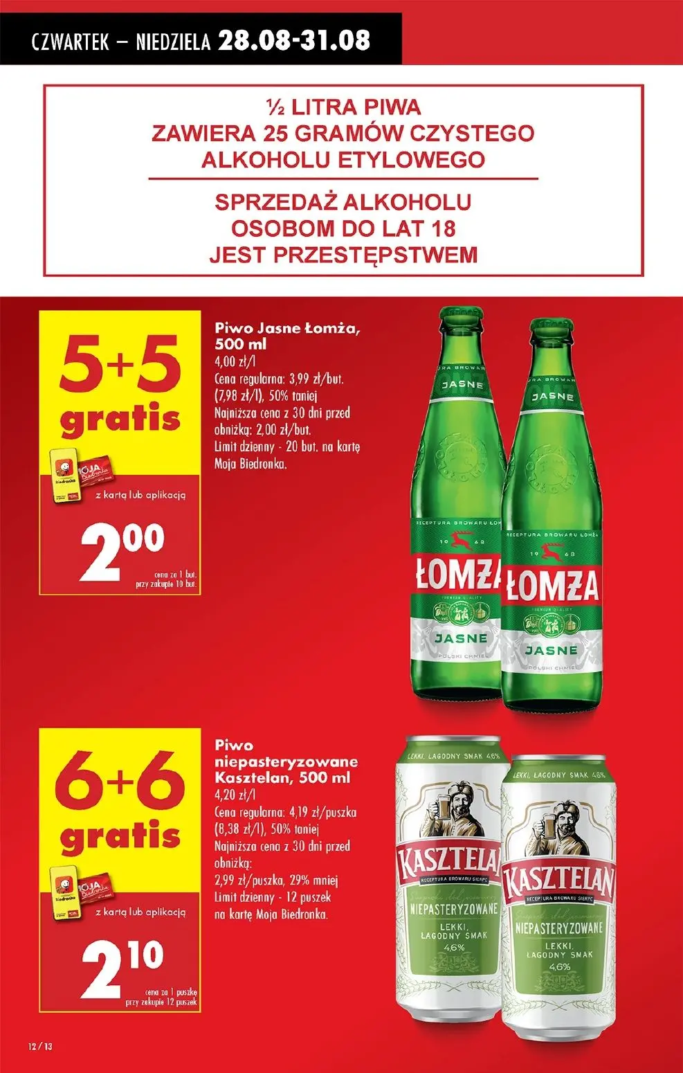 gazetka promocyjna Biedronka Od czwartku - lada tradycyjna - Strona 12