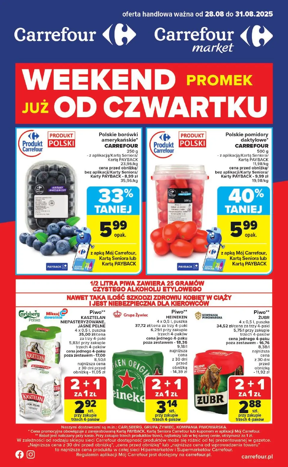 gazetka promocyjna Carrefour Weekend od czwartku - Strona 1