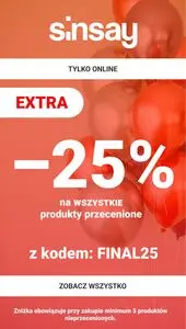 Gazetka promocyjna Sinsay, ważna od 2025-08-19 do 2025-09-01.
