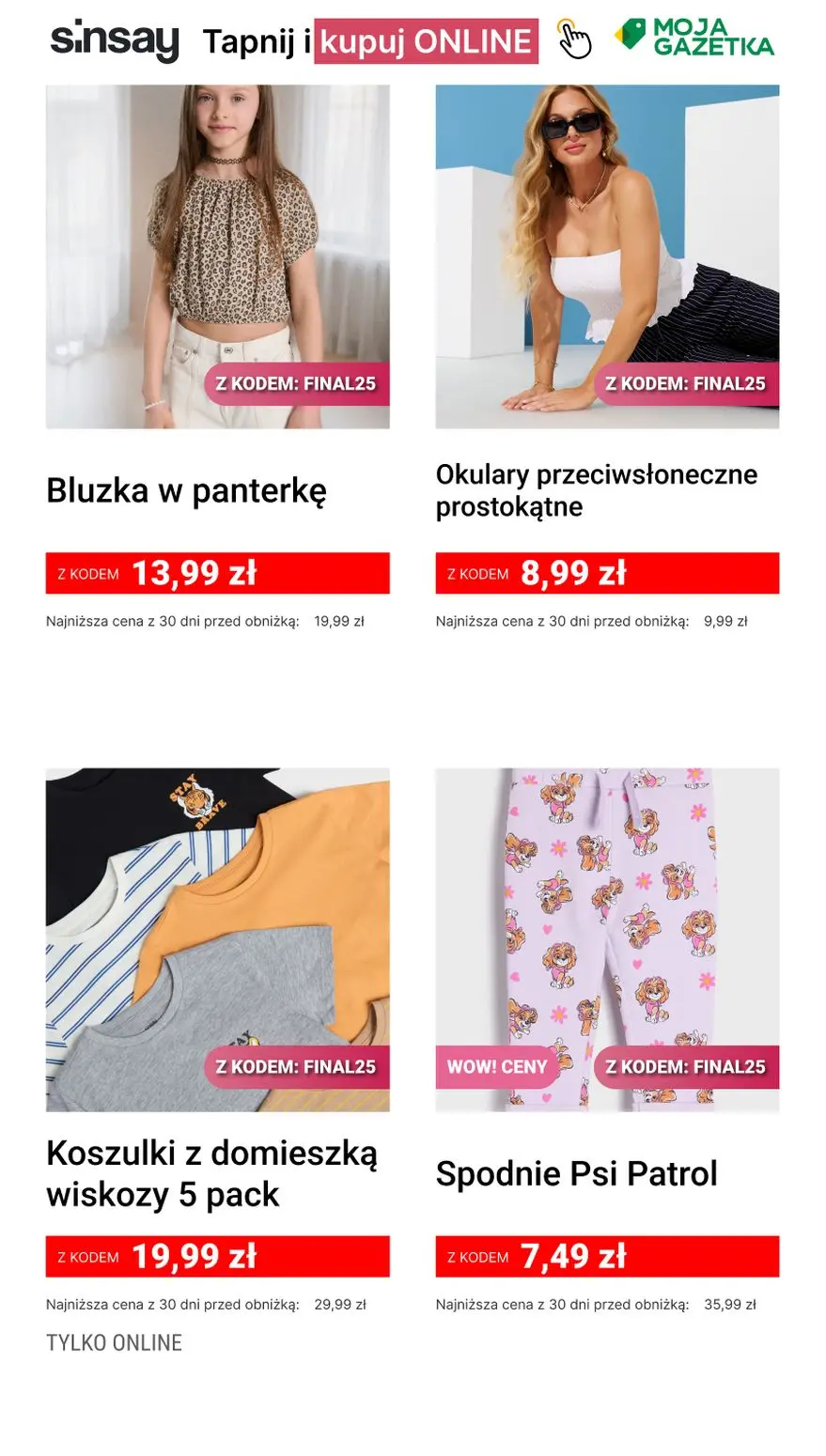 gazetka promocyjna Sinsay Extra 25%! - Strona 2