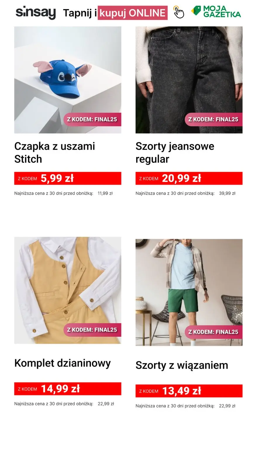 gazetka promocyjna Sinsay Extra 25%! - Strona 10