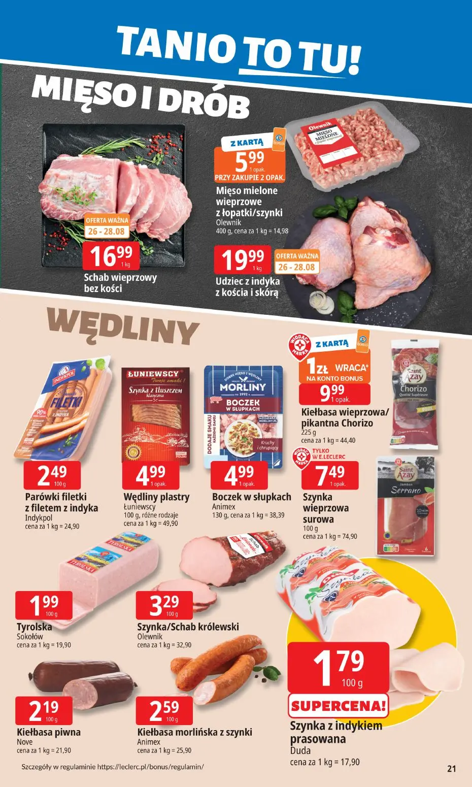 gazetka promocyjna E.Leclerc Tanio to tu!  - Strona 21