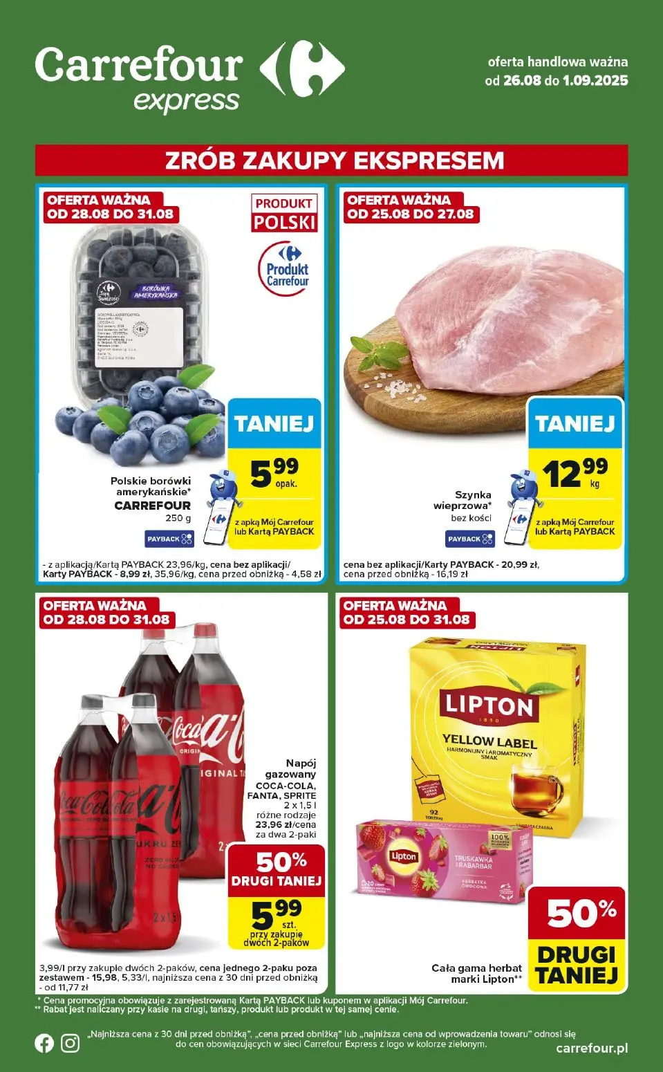gazetka promocyjna Carrefour Express Zrób zakupy ekspresem - Strona 1