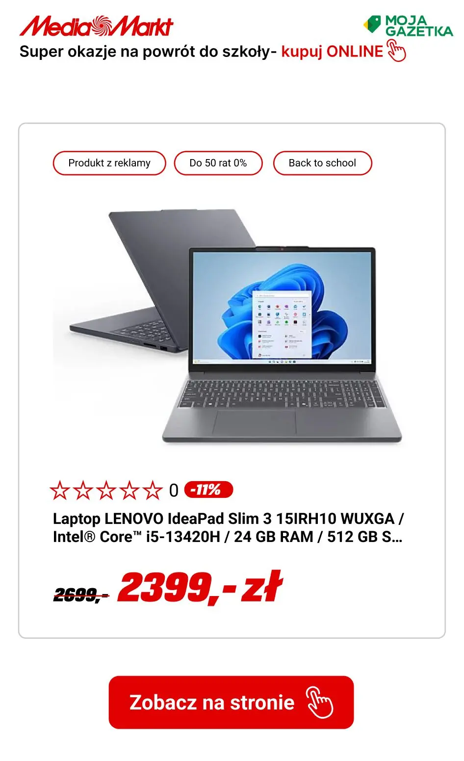 gazetka promocyjna Media Markt Super oferty na BACK to SCHOOL! Skorzystaj już teraz - Strona 3