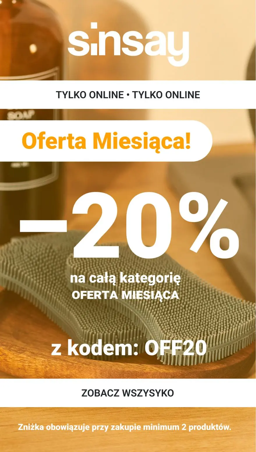 gazetka promocyjna Sinsay ☀️ [-20%] na CAŁĄ kategorię Oferta Miesiąca 👉 - Strona 1