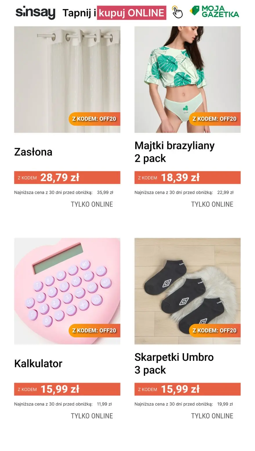 gazetka promocyjna Sinsay ☀️ [-20%] na CAŁĄ kategorię Oferta Miesiąca 👉 - Strona 3