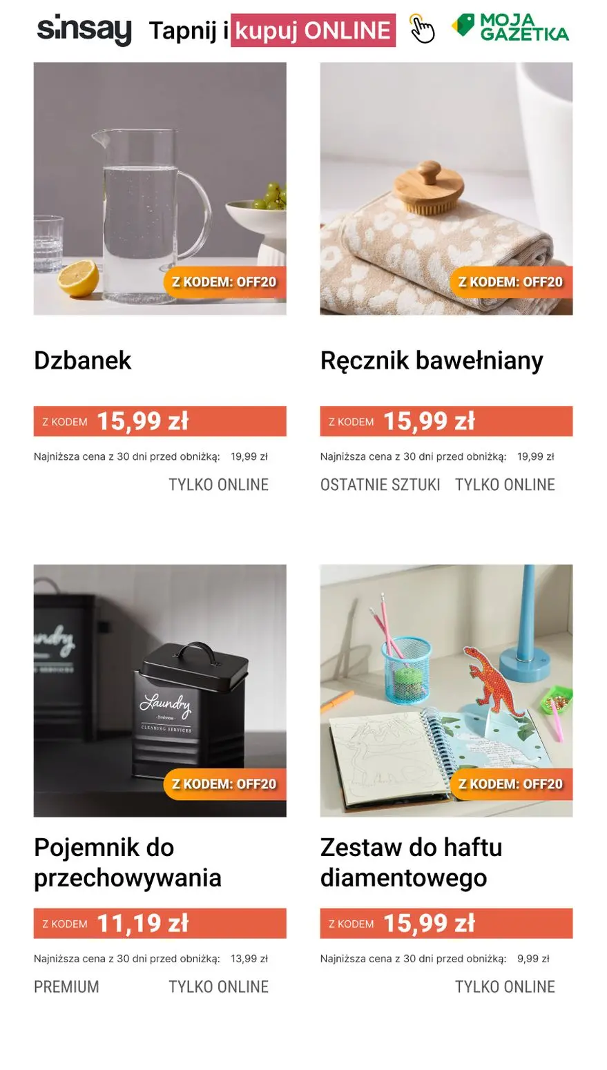 gazetka promocyjna Sinsay ☀️ [-20%] na CAŁĄ kategorię Oferta Miesiąca 👉 - Strona 4