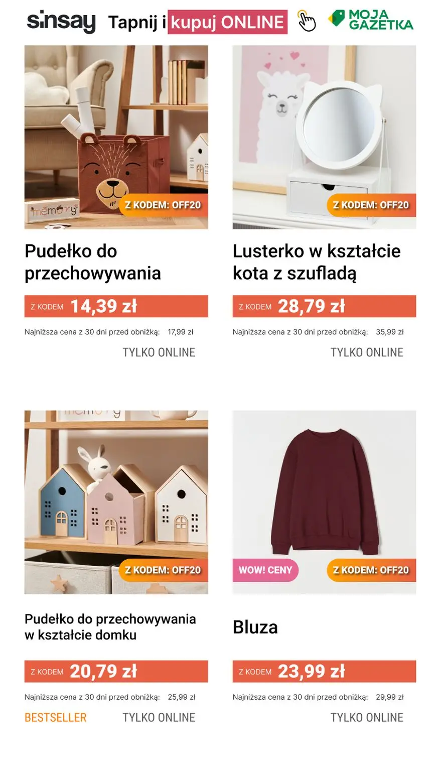 gazetka promocyjna Sinsay ☀️ [-20%] na CAŁĄ kategorię Oferta Miesiąca 👉 - Strona 5