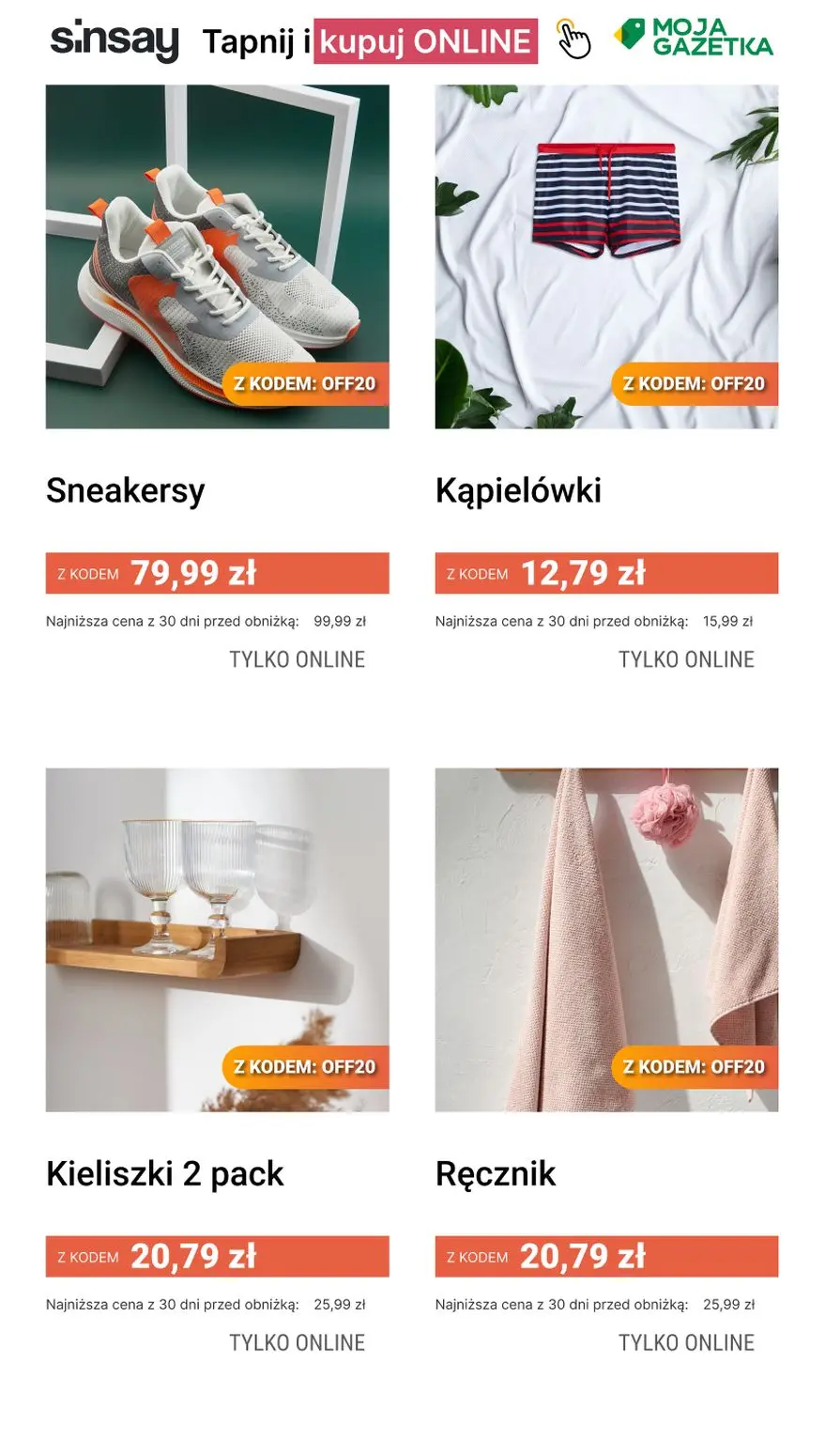 gazetka promocyjna Sinsay ☀️ [-20%] na CAŁĄ kategorię Oferta Miesiąca 👉 - Strona 9