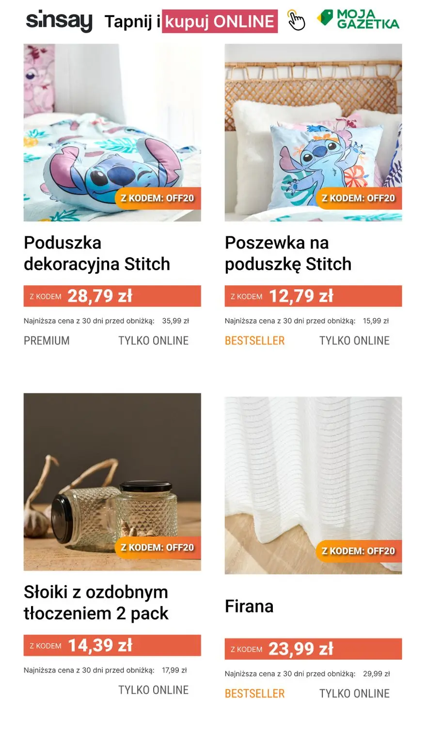 gazetka promocyjna Sinsay ☀️ [-20%] na CAŁĄ kategorię Oferta Miesiąca 👉 - Strona 10