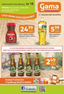 Gazetka promocyjna Gama, ważna od 2025-08-21 do 2025-09-02.