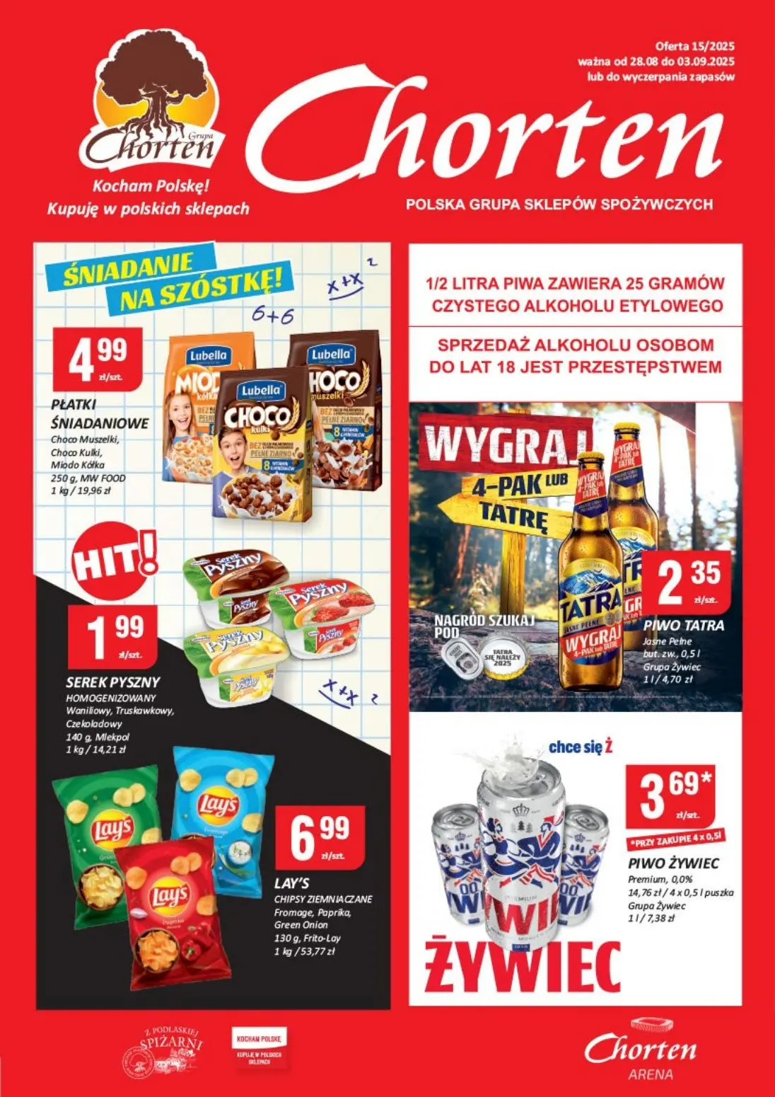 gazetka promocyjna Chorten Wielkopolska, Zachodniopomorskie, Lubuskie - minimarket - Strona 1