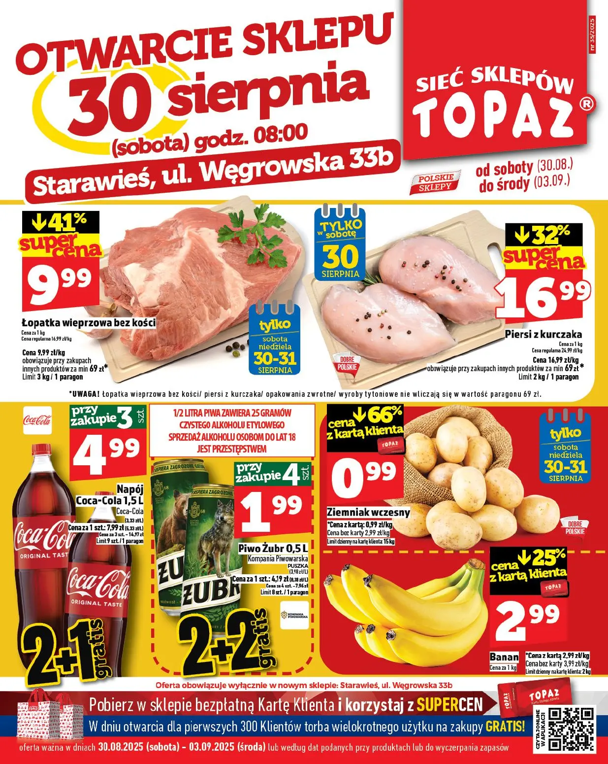 gazetka promocyjna Topaz Stara Wieś - otwarcie - Strona 1