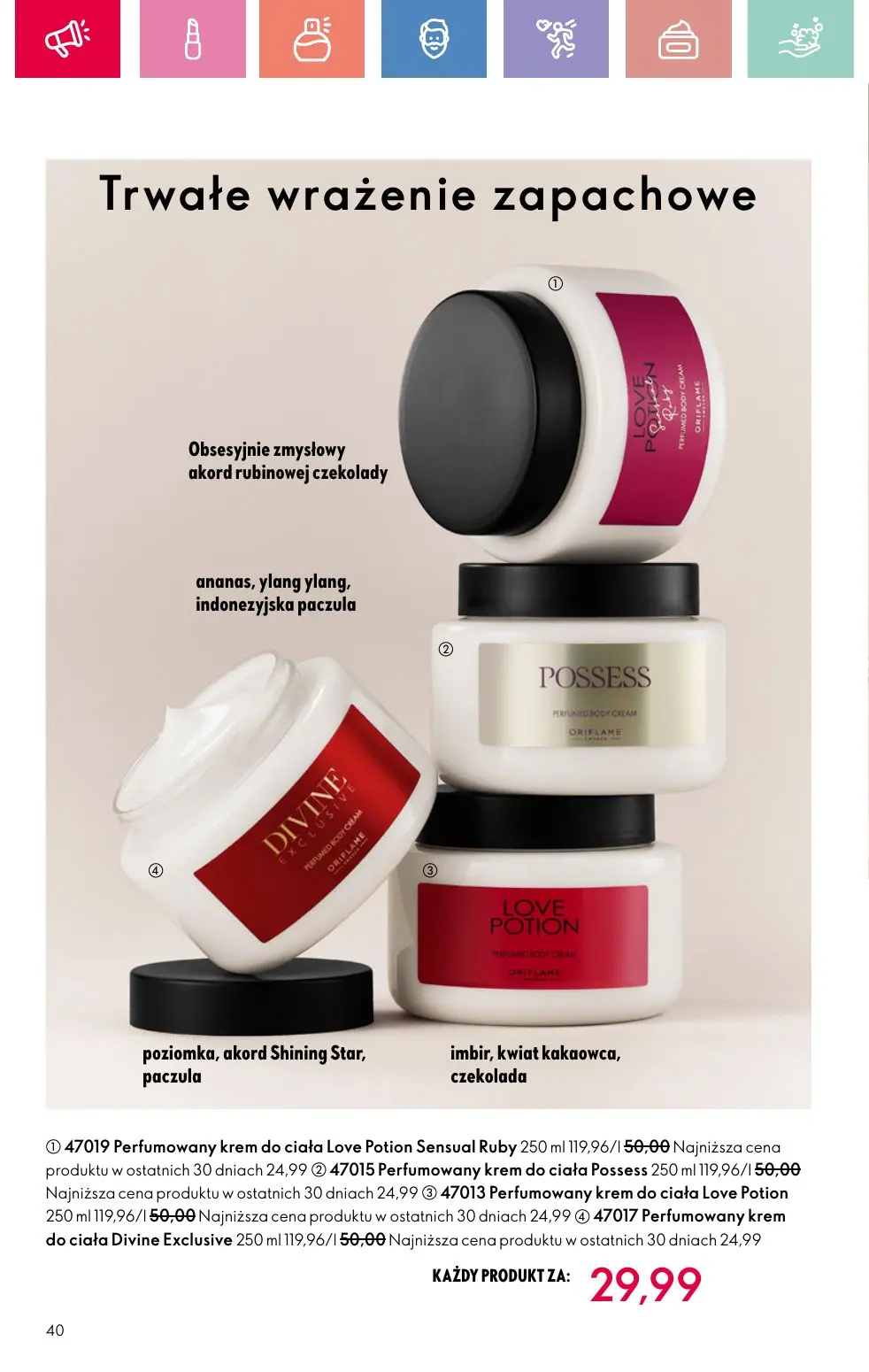 gazetka promocyjna ORIFLAME Uwolnij swoją wyobraźnię - Strona 40