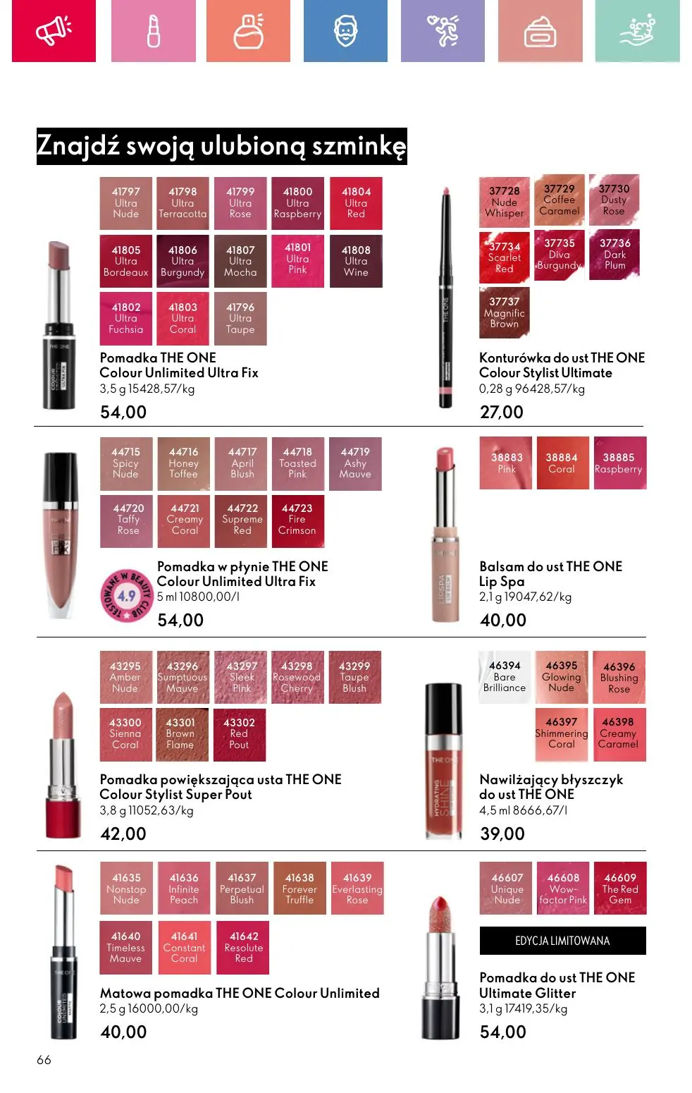 gazetka promocyjna ORIFLAME Uwolnij swoją wyobraźnię - Strona 66