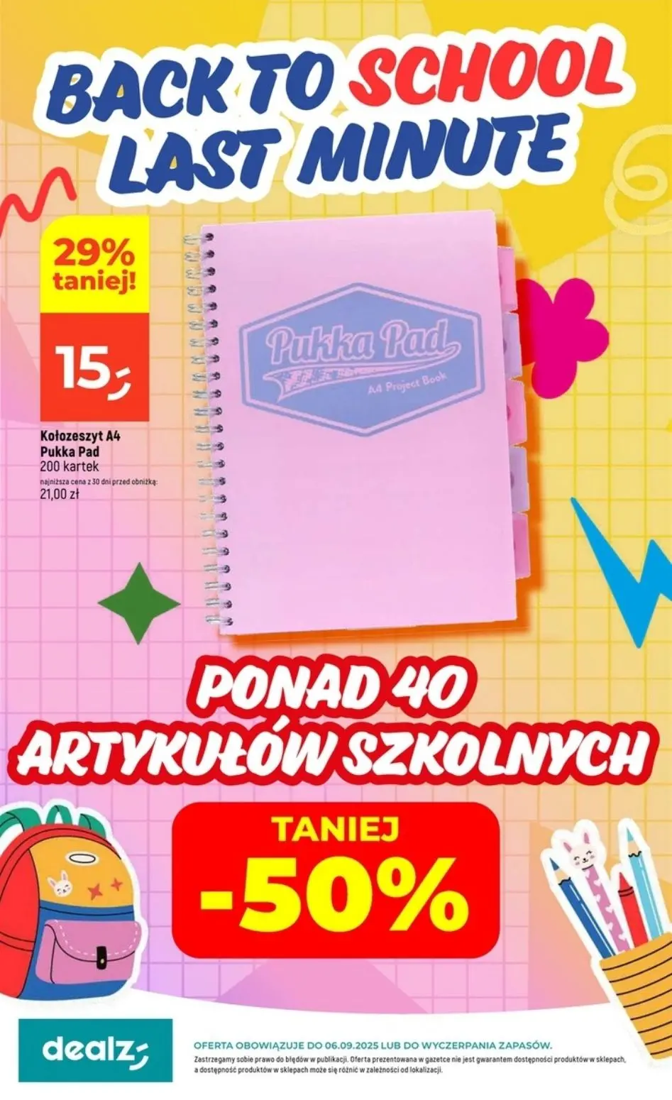gazetka promocyjna Dealz Back to school - Strona 1