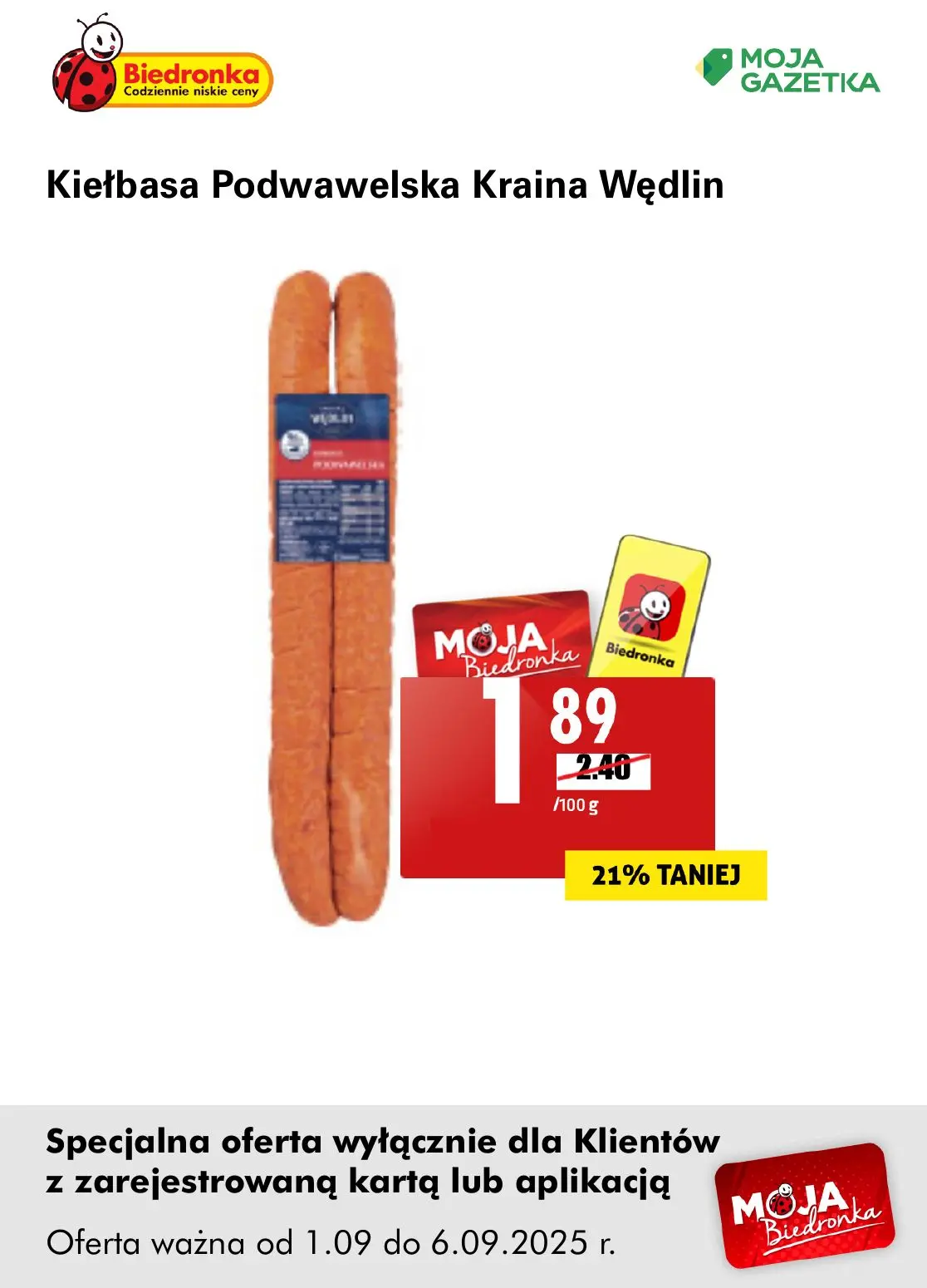 gazetka promocyjna Biedronka Oferta z kartą Moja Biedronka - Strona 21