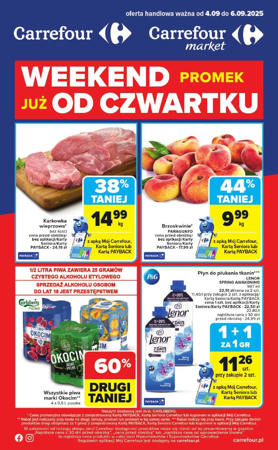 gazetka promocyjna Carrefour Market Weekend od czwartku - Strona 1