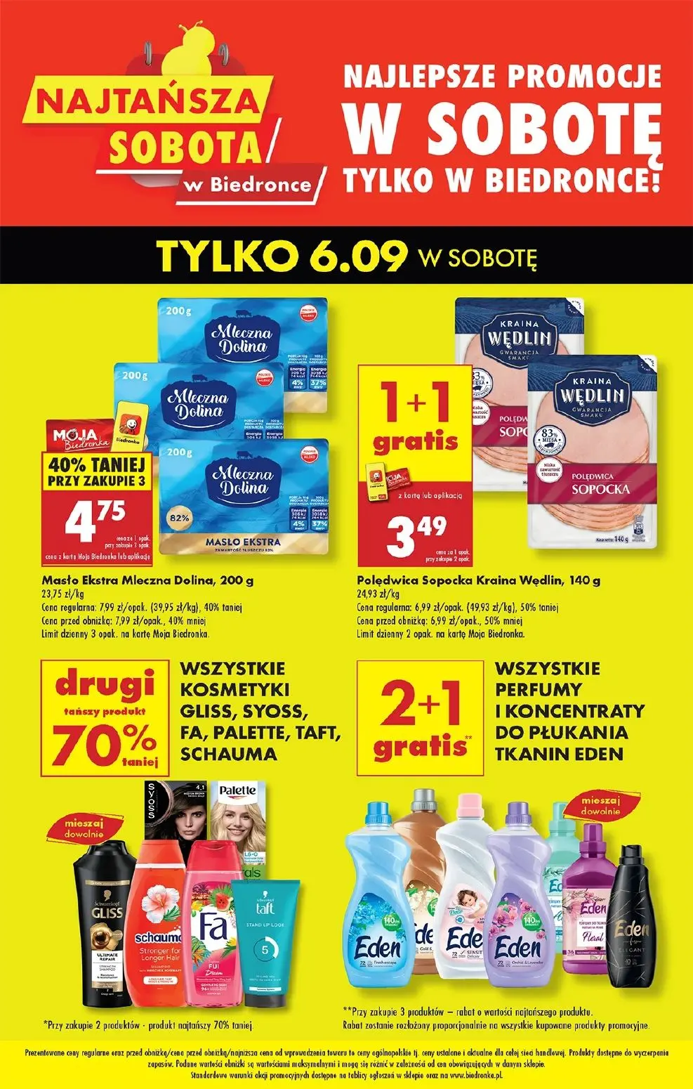 gazetka promocyjna Biedronka Najtańsza sobota - Strona 1