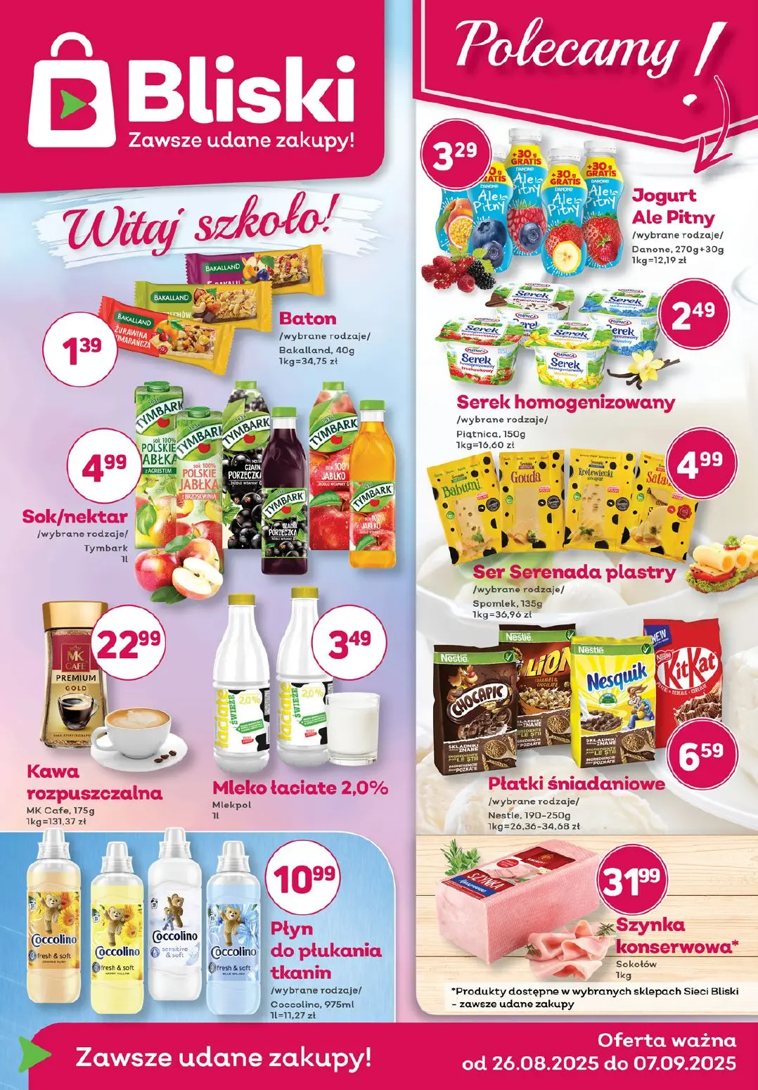 gazetka promocyjna Społem Zawiercie Zawsze udane zakupy! - Strona 1