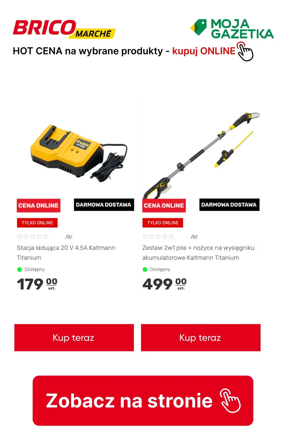 gazetka promocyjna BRICOMARCHE HOT Cena Online - zobacz swoje produkty w gorących cenach!  - Strona 6