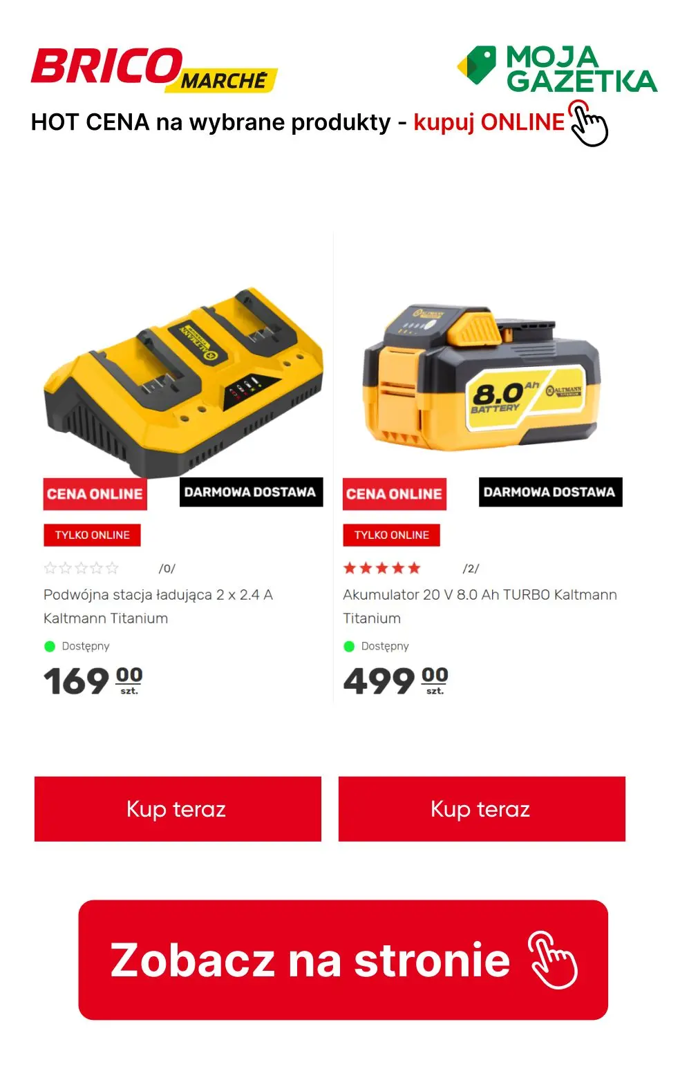 gazetka promocyjna BRICOMARCHE HOT Cena Online - zobacz swoje produkty w gorących cenach!  - Strona 8