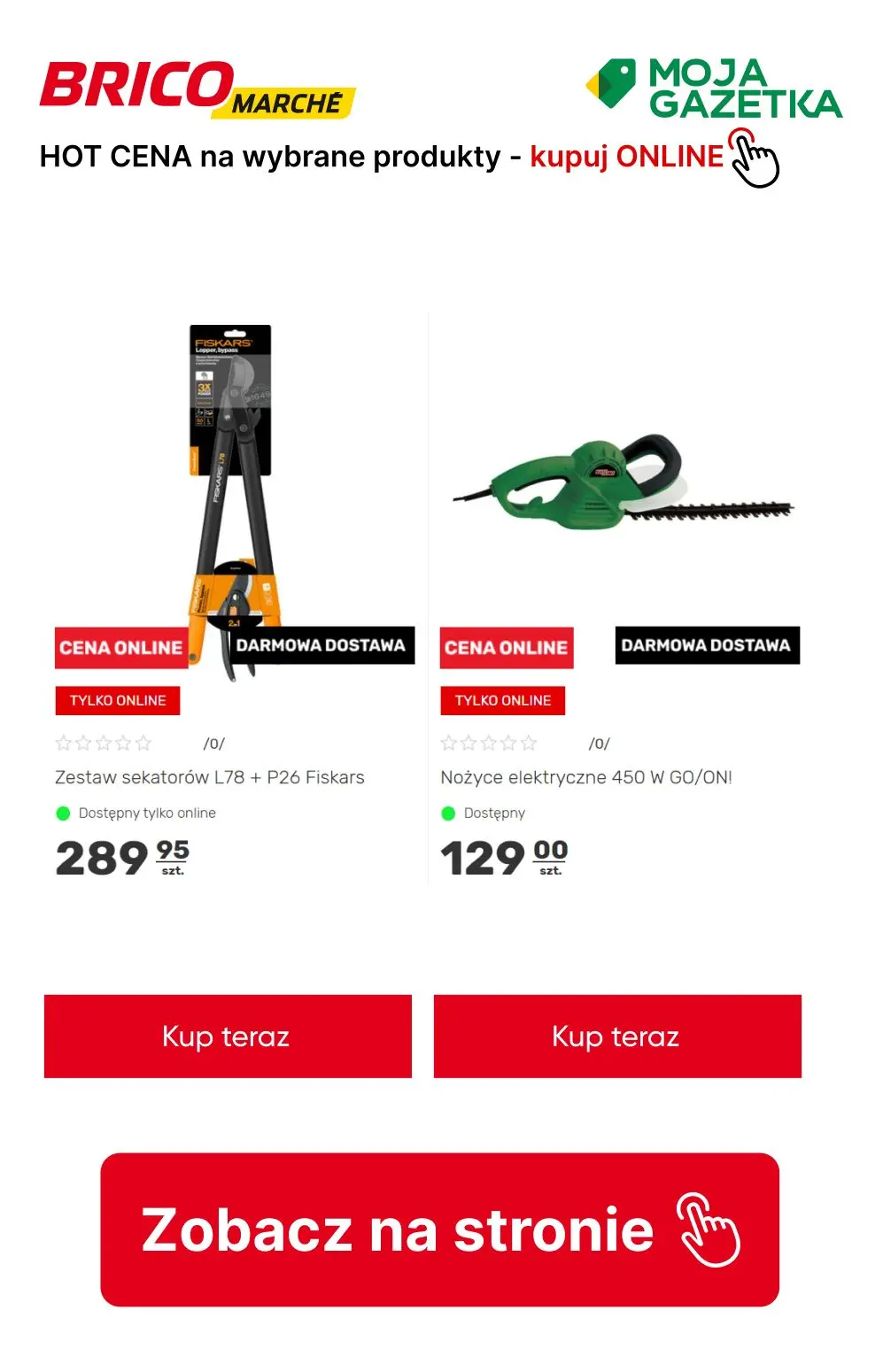 gazetka promocyjna BRICOMARCHE HOT Cena Online - zobacz swoje produkty w gorących cenach!  - Strona 10