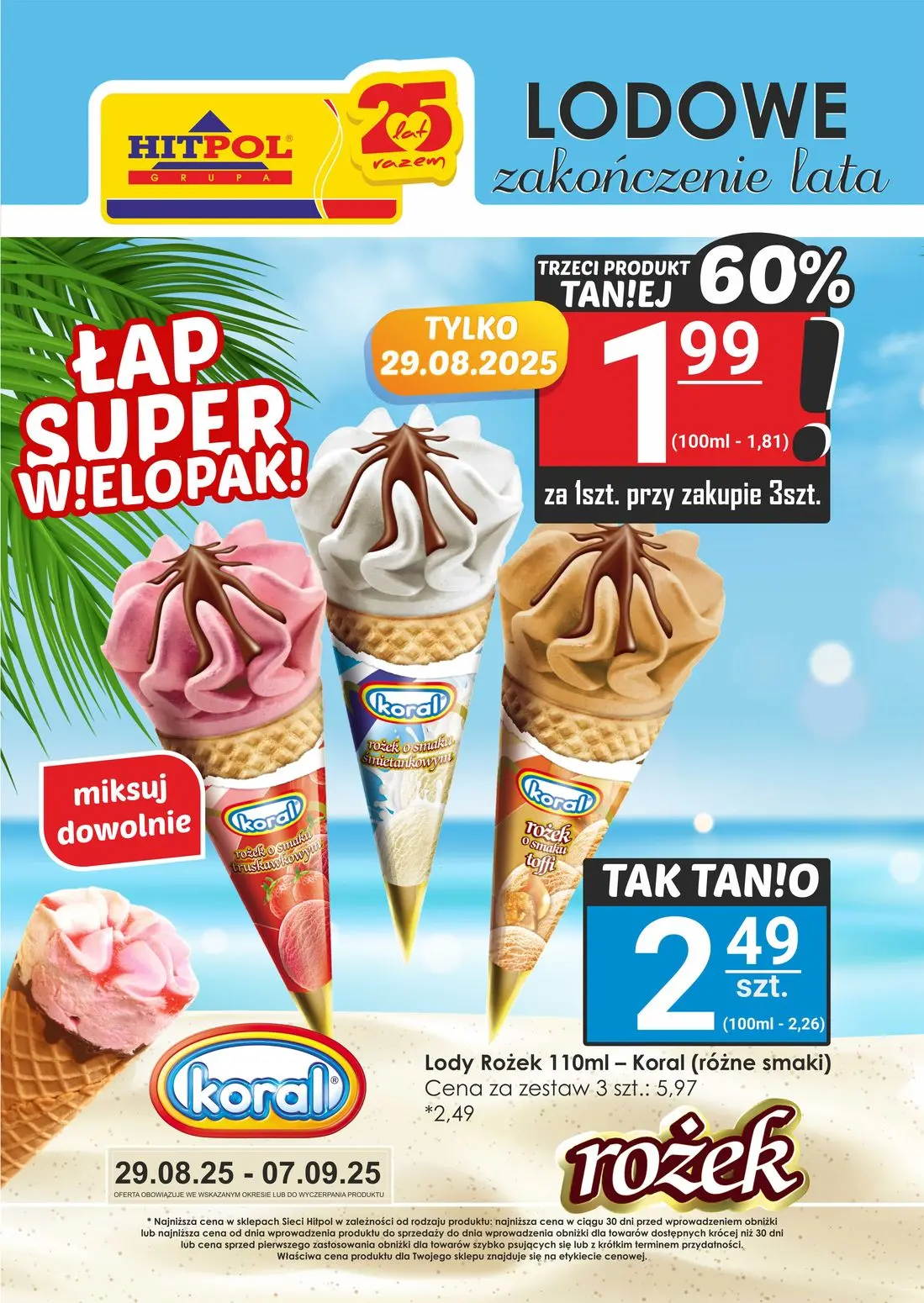 gazetka promocyjna Hitpol Lodowe zakończenie lata! - Strona 1