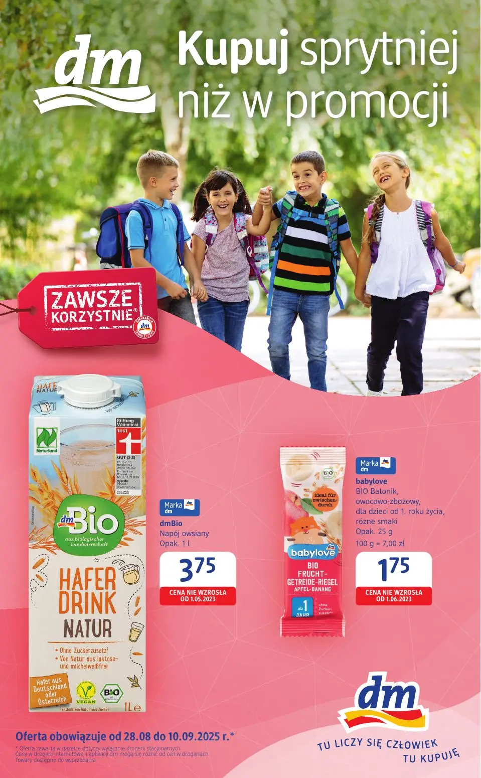 gazetka promocyjna Drogeria dm Kupuj sprytniej niż w promocji - Strona 1