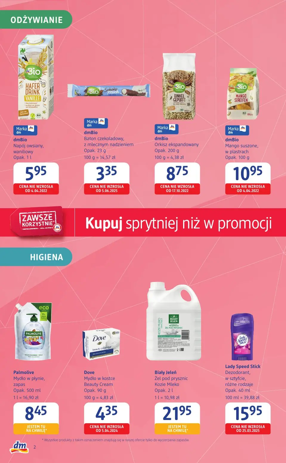 gazetka promocyjna Drogeria dm Kupuj sprytniej niż w promocji - Strona 2