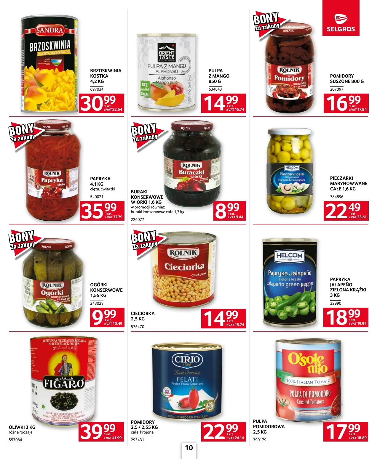 gazetka promocyjna SELGROS Oferta dla gastronomii - Strona 10